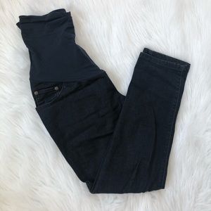 Indigo Blue Maternity Cropped Jeggings/Skinny Jeans